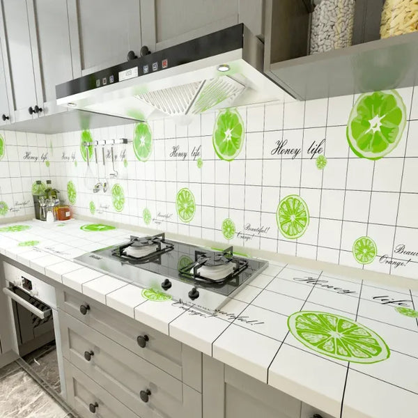 Waterproof Kitchen Wallpaper and Oil-proof Stickers