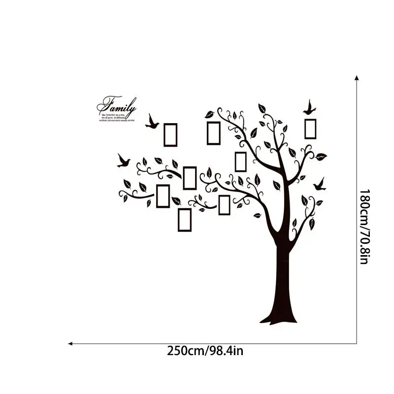 Black Wallpaper Removable Memory Tree Photo Wallpaper