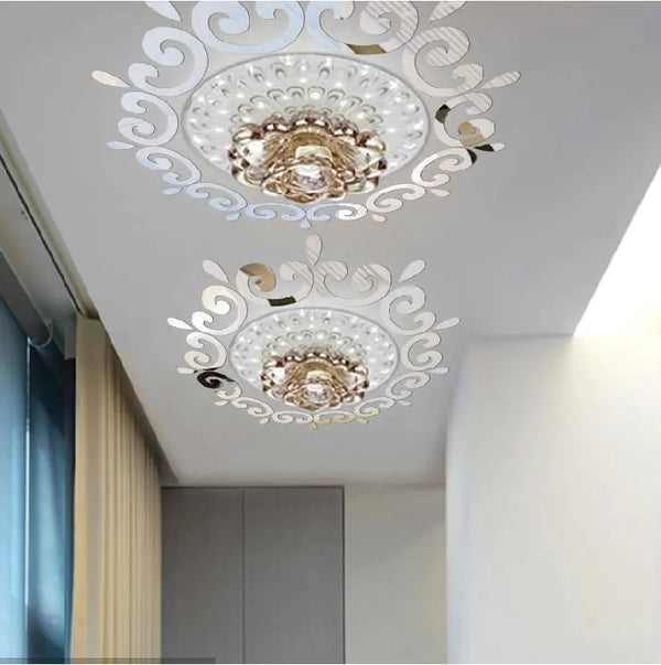 3D Mirror Wall Stickers for Bathroom and Decor
