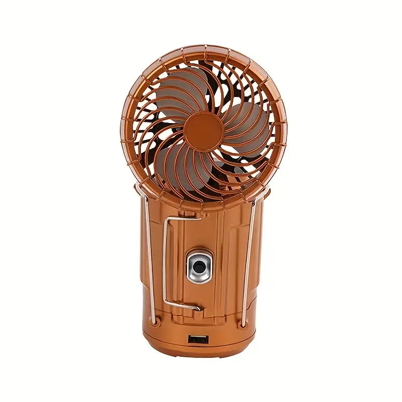 portable solar lantern Hand Crank Solar Lantern with Fan & USB Charger