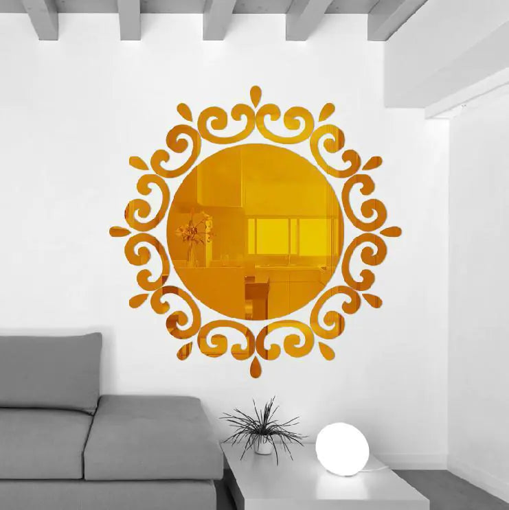 3D Mirror Wall Stickers for Bathroom and Decor