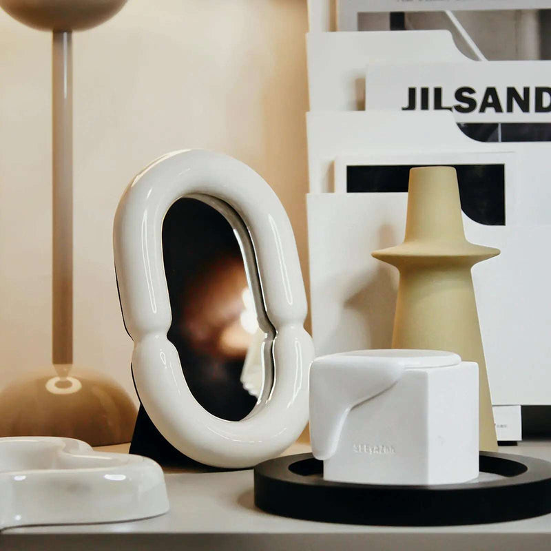 Decorative Ceramic Mirror for Home Fashion Desktop