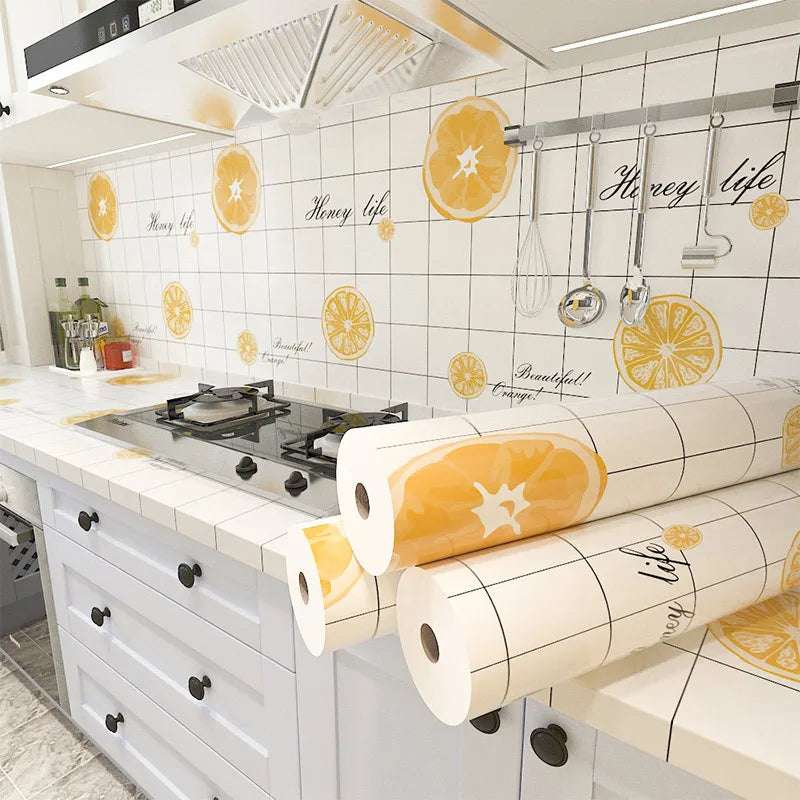 Waterproof Kitchen Wallpaper and Oil-proof Stickers