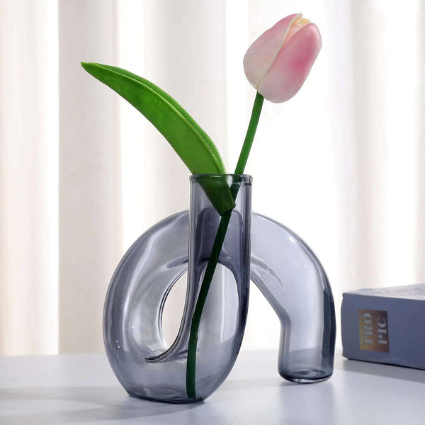Clear Glass Vase Glass Flower Vases for Centerpieces Home Decor -