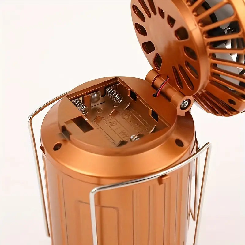 portable solar lantern Hand Crank Solar Lantern with Fan & USB Charger